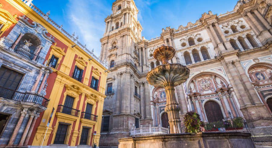 Malaga courtyard, Spain