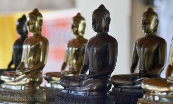 Row of Buddhas Wat Phra That Lampang Thailand