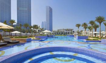 a large pool of water