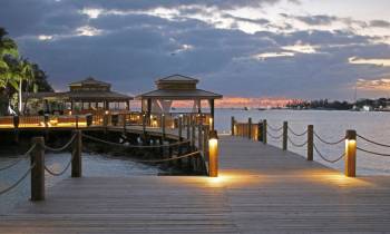 a bridge over a body of water