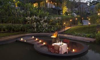 A romantic dinner for two at Keemala in Thailand