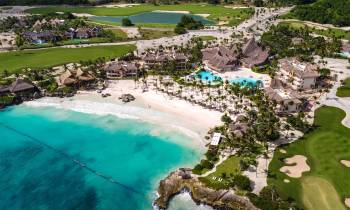 Aerial view of the resort