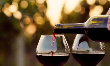 a close up of a wine glass