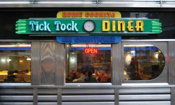 a store front at day