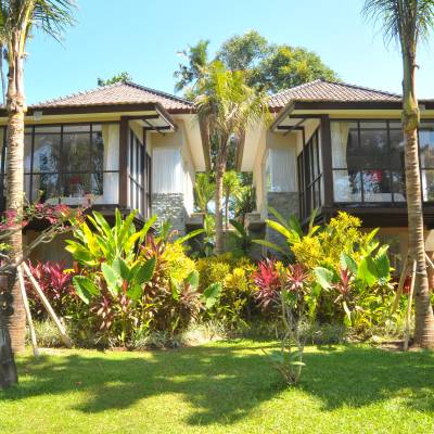 a large lawn in front of a house