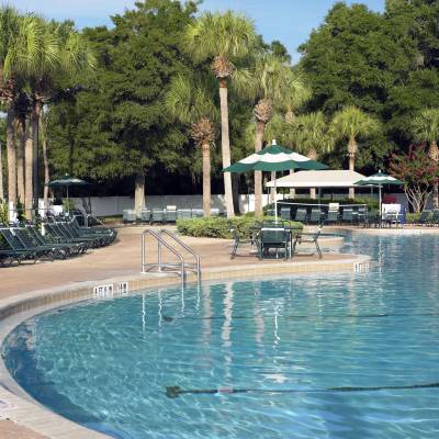 a large pool of water