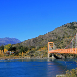 General Carrera Bridge, Bertrand Lake, Carretera Austral Chile, South America