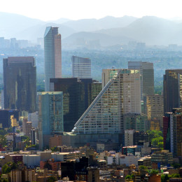 A view of downtown Mexico City, Mexico