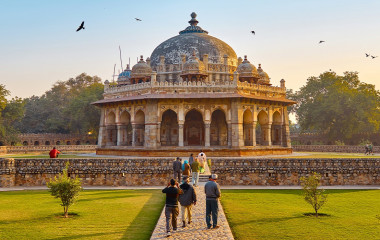 Humayun's Tomb in the garden of the Char Bagh