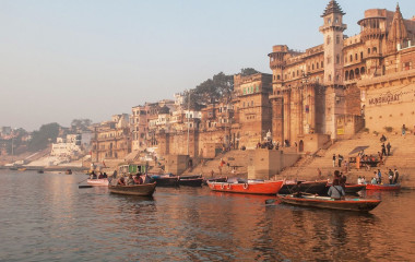 Varanasi India, Ganges river shore