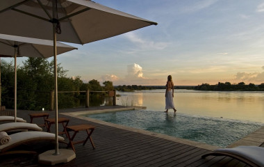 Pool at Victoria Falls Hotel, Victoria Fall, Zimbabwe