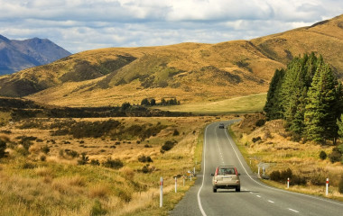 A Road South of Te Anau, New Zealand South Island