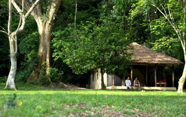Gästechalet im Rubondo Island Camp Hotel, Viktoriasee in Tansania