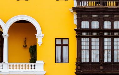 See colorful building on your Lima Tour, Peru