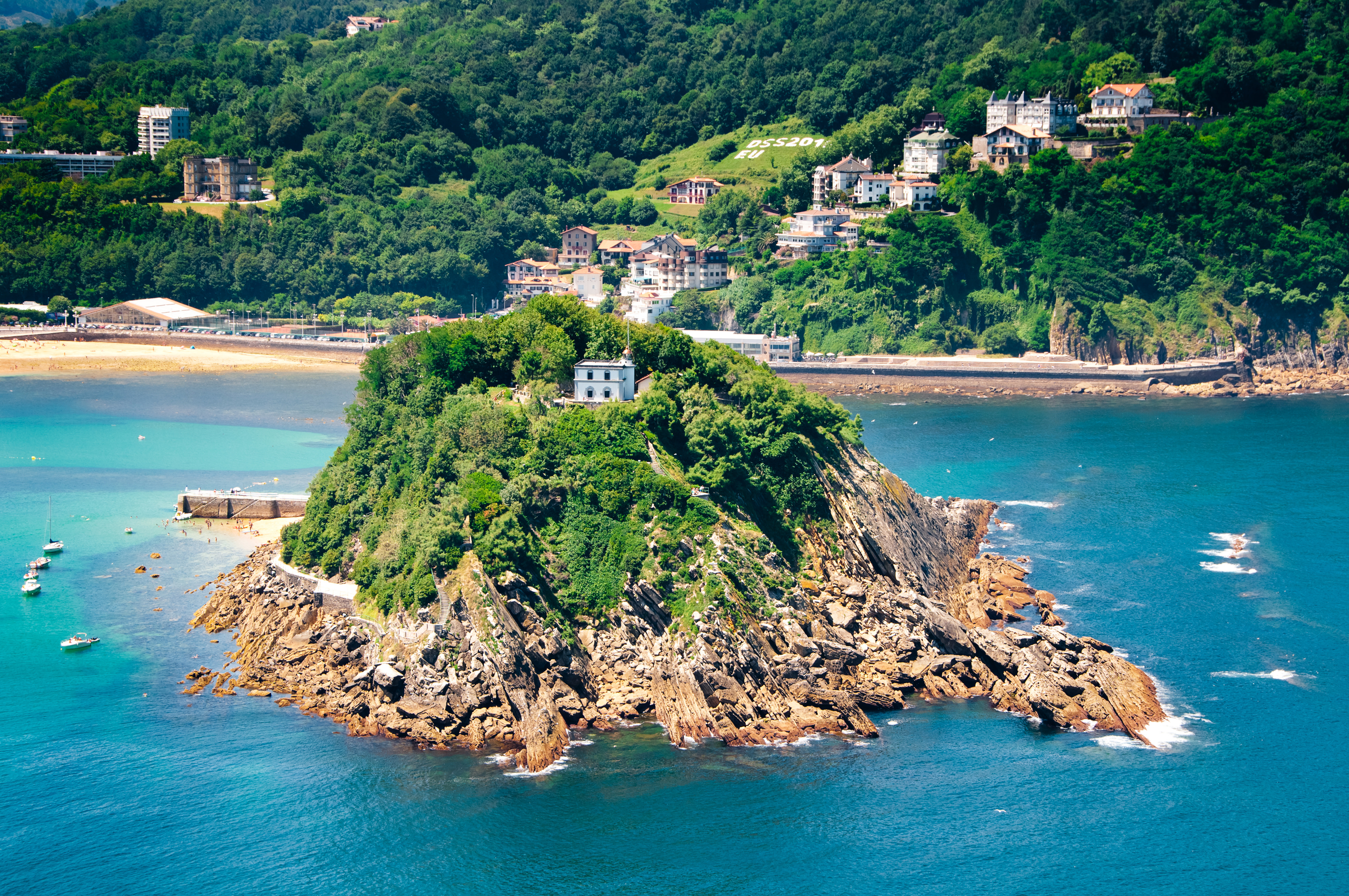 Sea coast of San Sebastian, Spain Spain travel guide