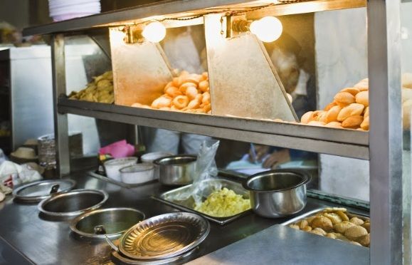 Street Food Stand in Indien