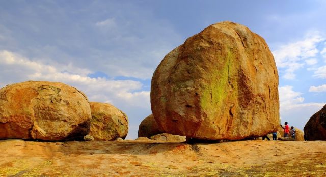The famous rock formations of Matopos in Zimbabwe, Africa
