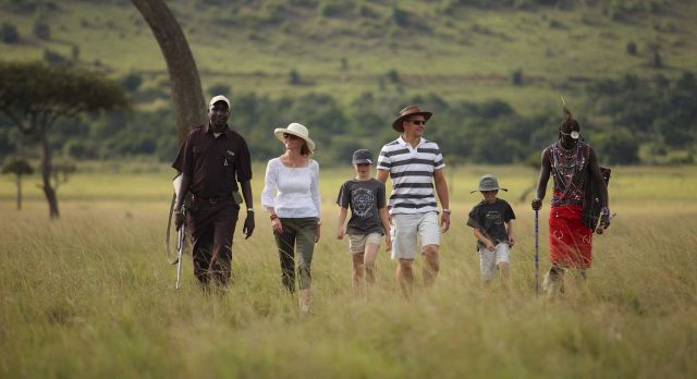 Nature walk at the Kichwa Tembo Tented Camp