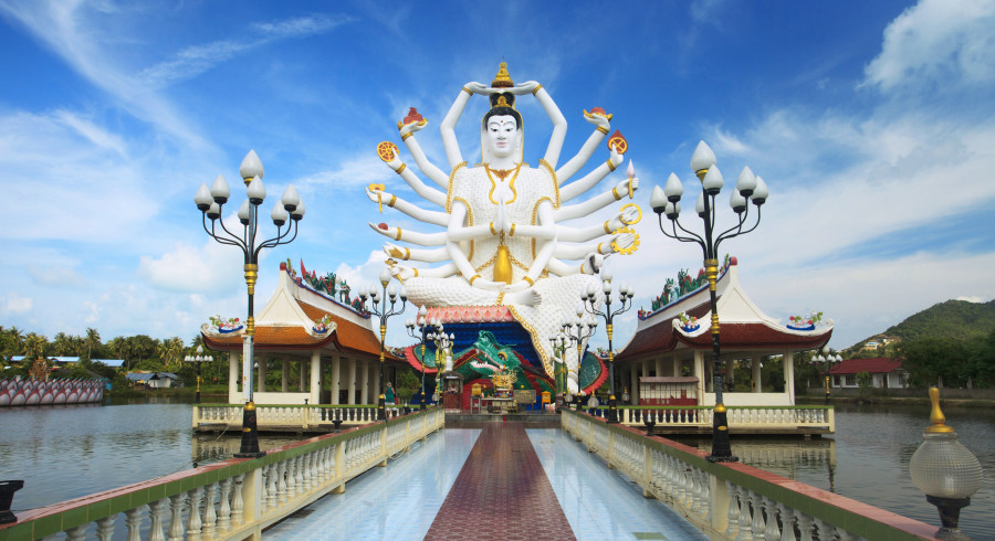 Tempelanlage Wat Plai Laem auf Koh Samui