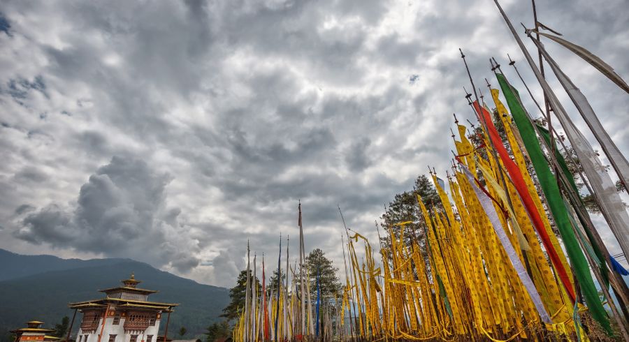Wolkenhimmel in Bhutan