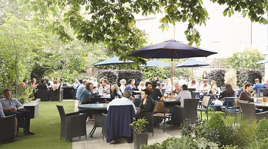 The Canonbury Tavern pub garden