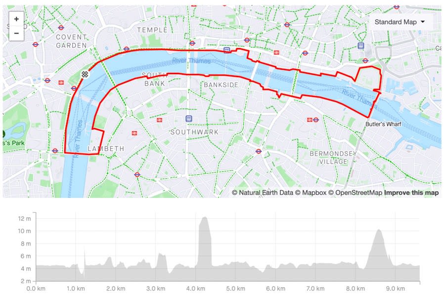 Thames Running Route