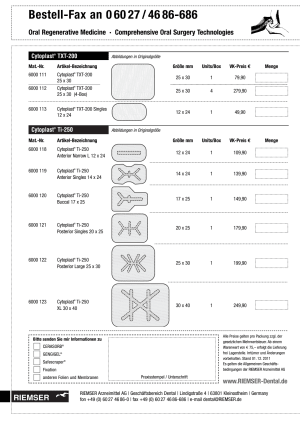 Cytoplast bestellformular 15 12 2011 slrpsy - Eugenol