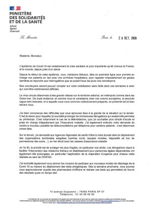 Lettre ministre medecins liberaux 28 octobre 2020 ngmw4i - Eugenol