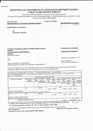 Devis prothese imprimé npqh19 - Eugenol