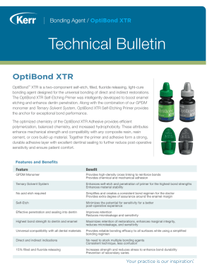 Optibondxtr techbulletin 35221 lbrv7v - Eugenol