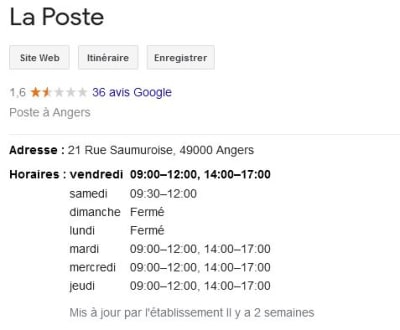 La poste d angers lgg6ho - Eugenol