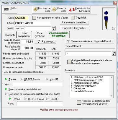 Taux de charge azlwtg - Eugenol