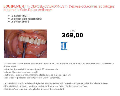 Dépose couronne eppxrz - Eugenol
