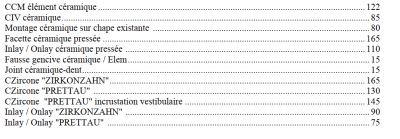 Tarifs bcr6rj - Eugenol