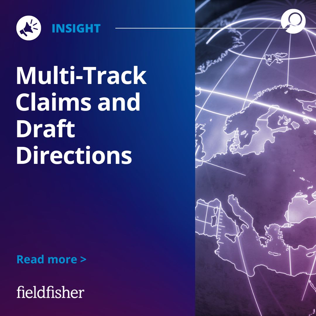 MultiTrack Claims and Draft Directions Fieldfisher