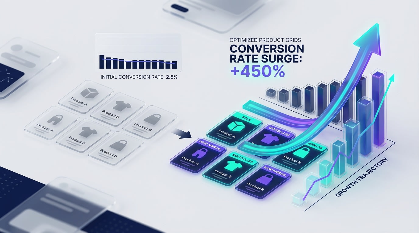Infographic showing conversion rate improvements with product labels