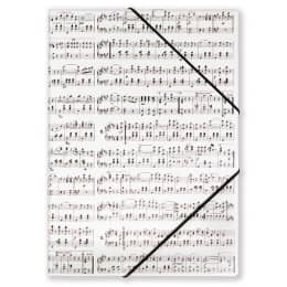 Notemappe med elastisk bånd - Strauss - A4