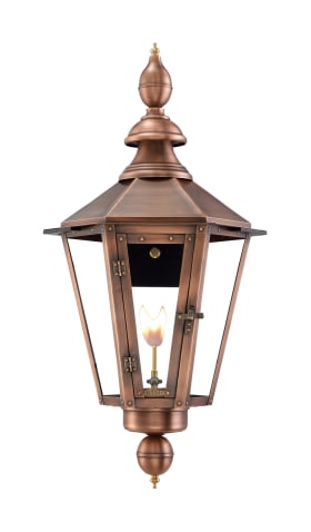 Vicksburg Wall Mount Copper Lantern by Primo