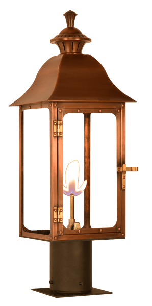 Antler Hill Post Mount Gas or Electric Lantern