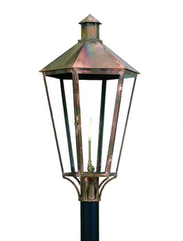 6 Sided Contempo Lantern by Copper Sculptures