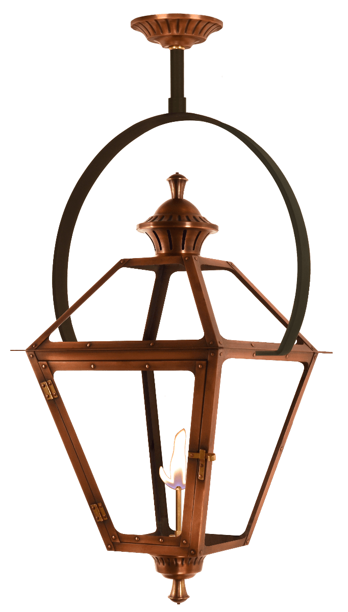 Amherst Yoke Mount Gas Electric Lantern By The Coppersmith French Market Lanterns
