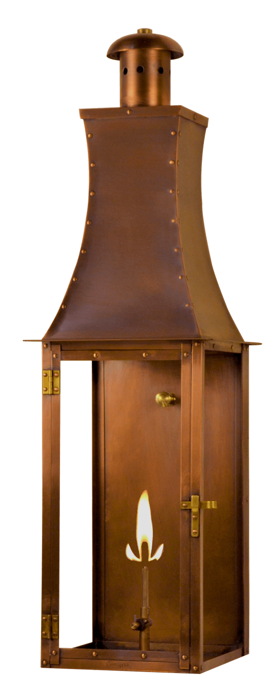Churchill Gas Or Electric Copper Flush Lantern French Market Lanterns