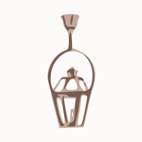 Orleans Half Yoke Gas Copper Lantern by Primo