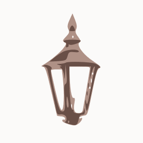 Vicksburg Post Mount Copper Lantern by Primo