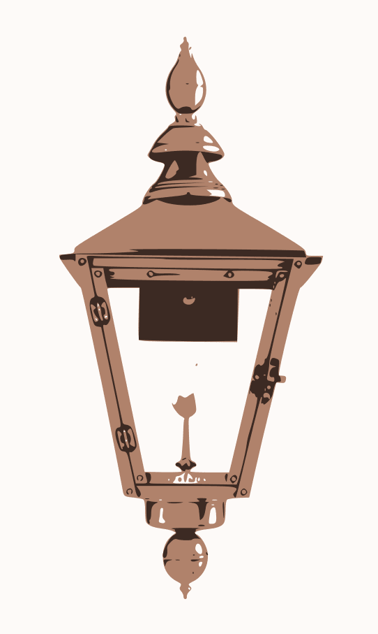 Charleston Gas Wall Mount Copper Lantern by Primo
