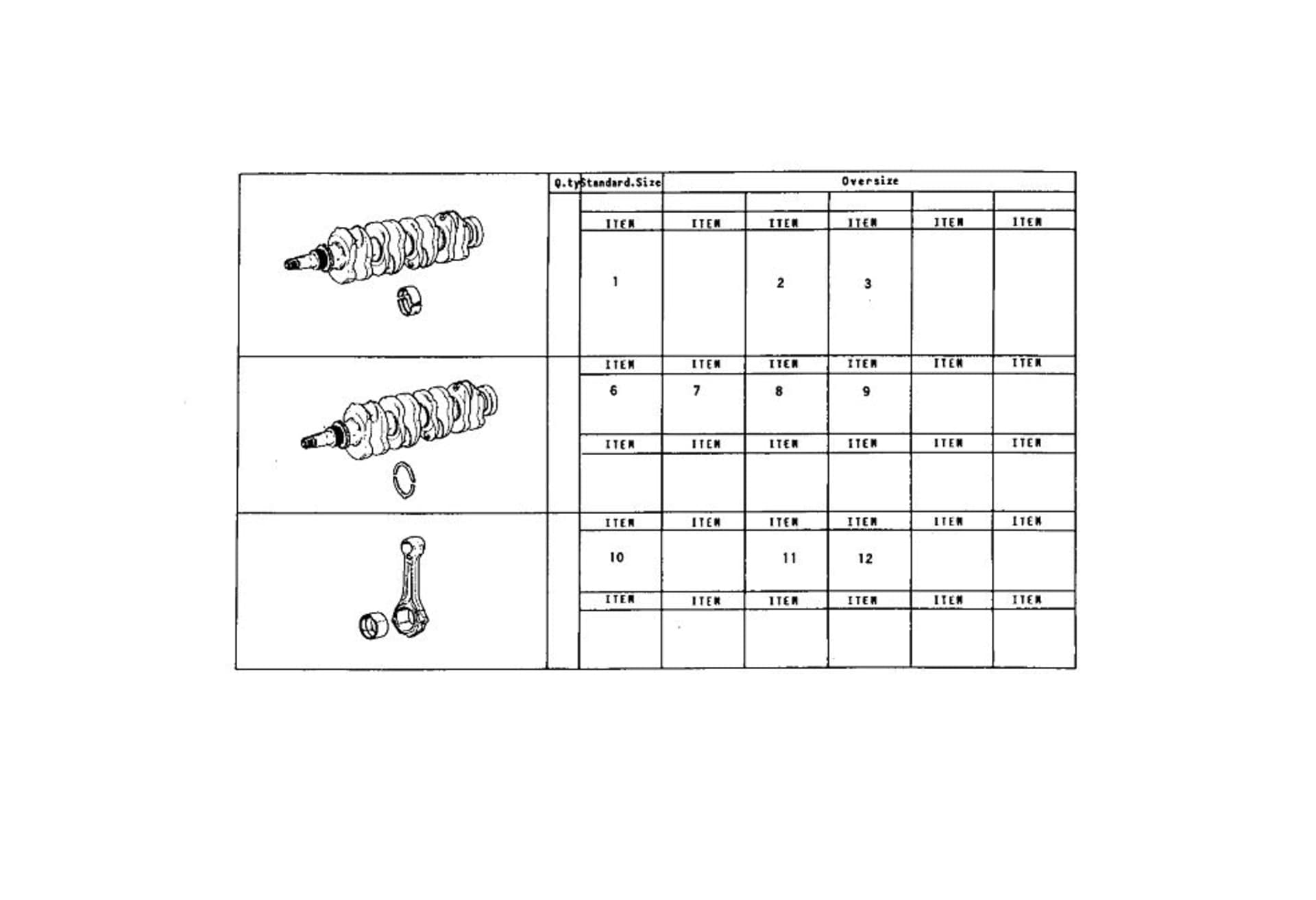 THRUST RING SET - MAIN AND ROD BEARINGS