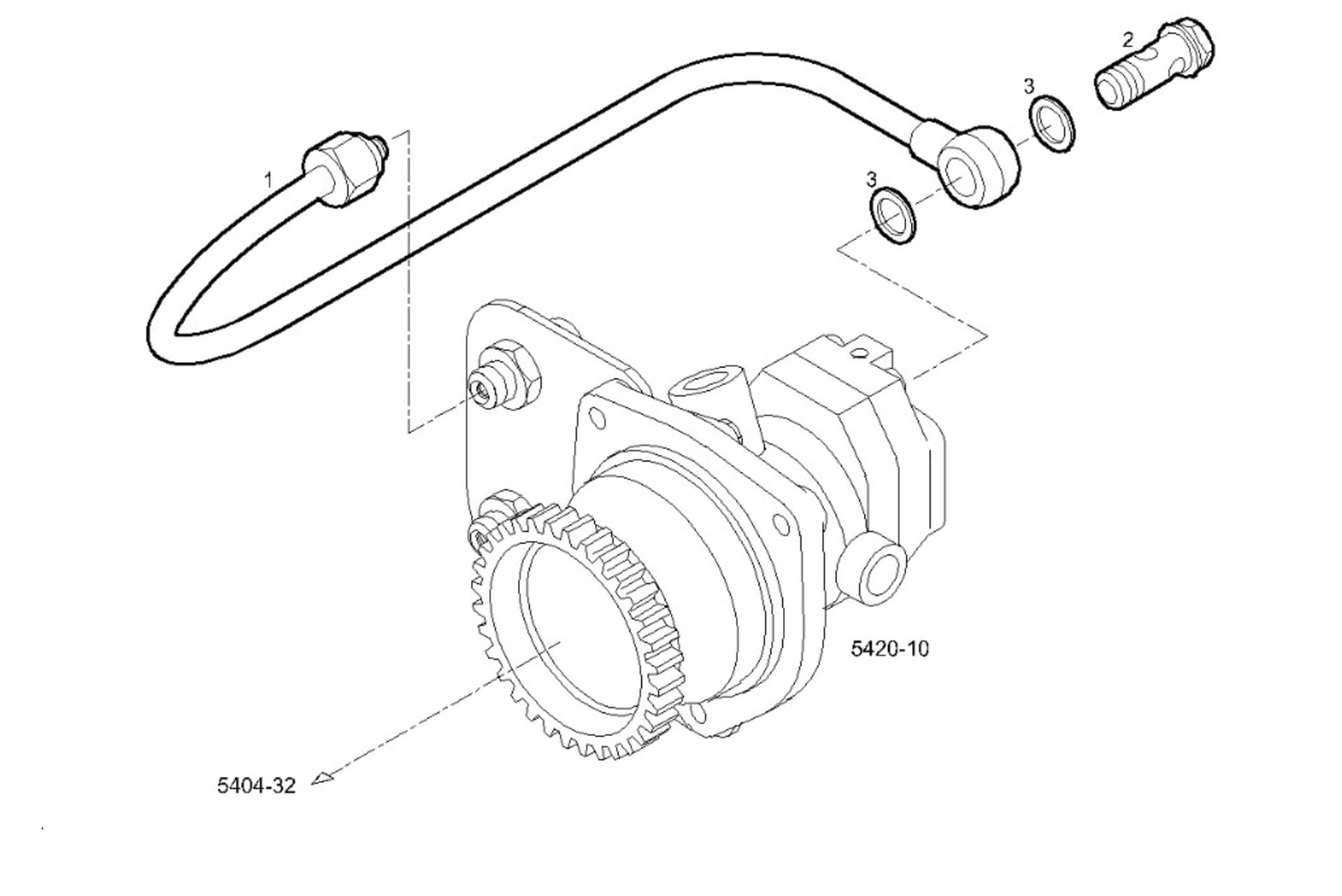 PIPE TO FUEL SUPPLY PUMP
