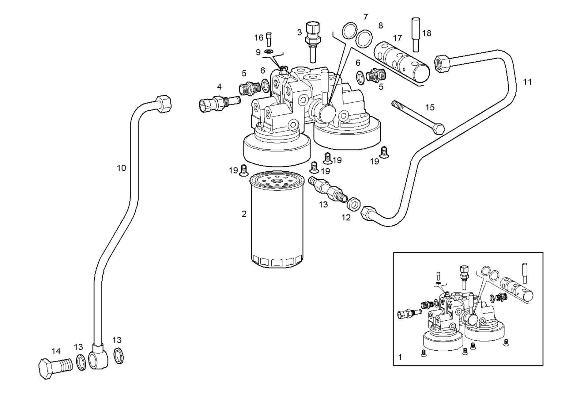 DOUBLE FUEL FILTER