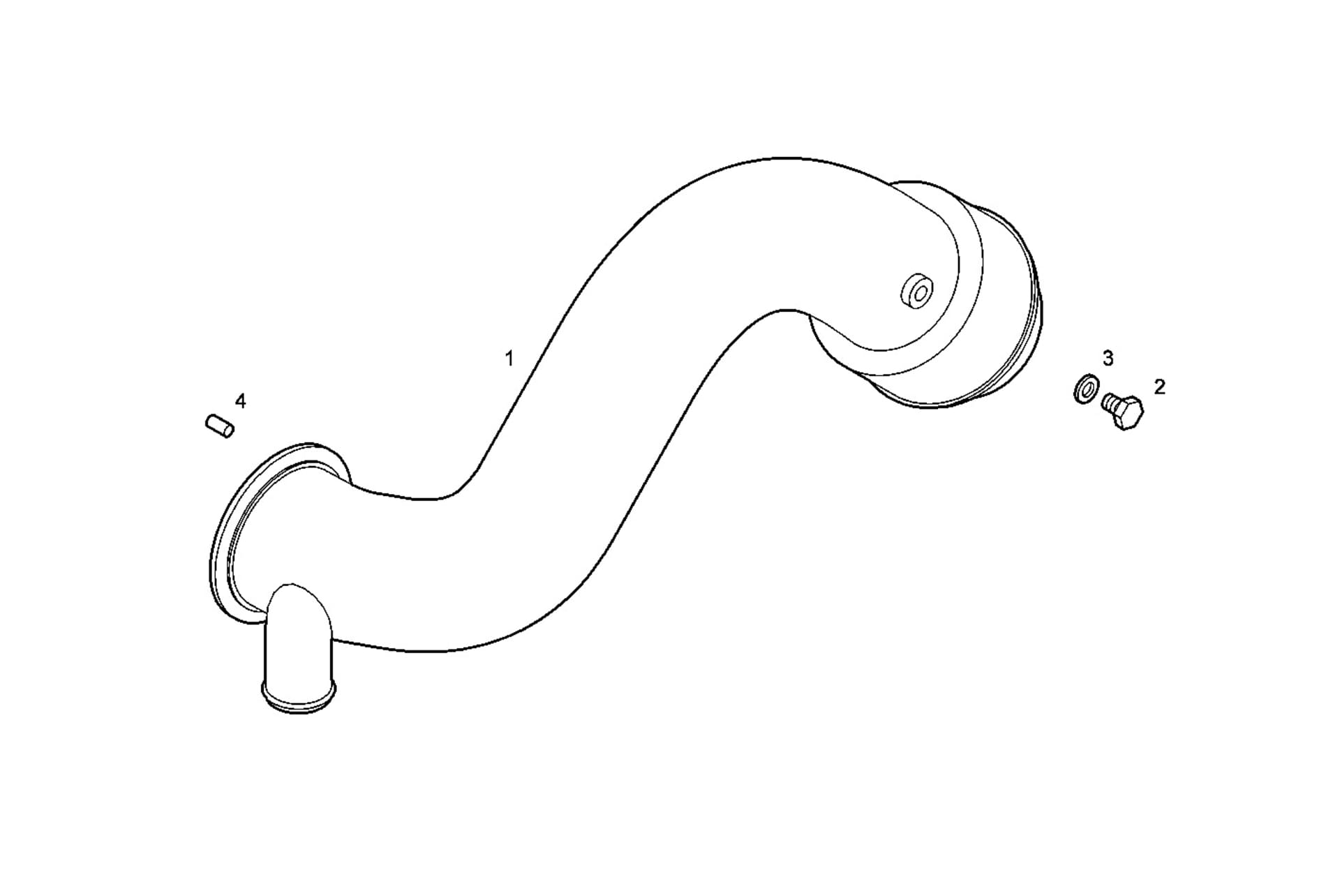 GAS-WATER MIXER WITH STERN OUTLET