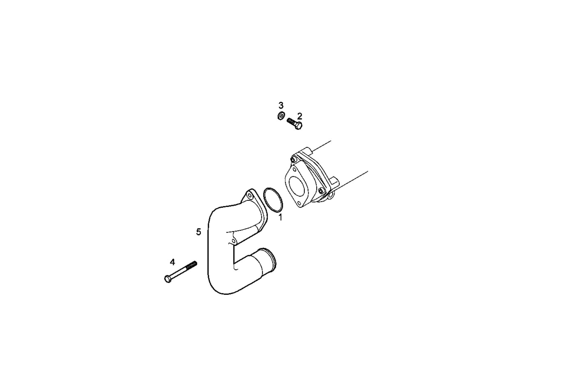 GAS-WATER MIXER WITH STERN OUTLET